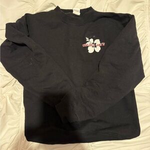 TRADER JOES CREW NECK SWEATSHIRT BLACK
